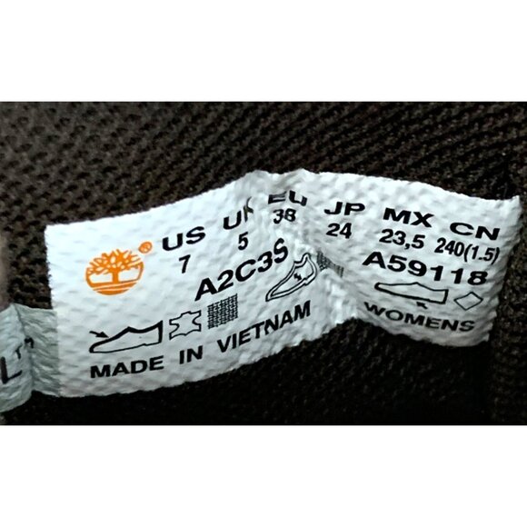 Timberland Skyla Womens Tan Nubuck High Top Sneakers Boots Size 7 Leather 7942 - Picture 6 of 16